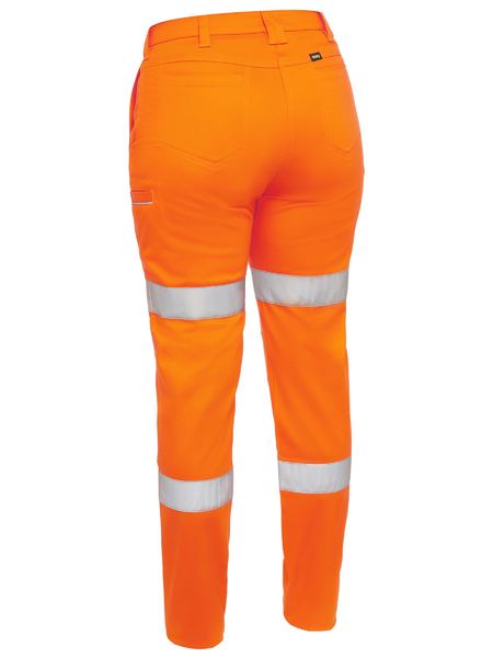 Bisley - Women's Taped Mid Rise Stretch Cotton Pants - BPL6015T