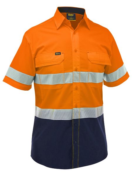 Bisley - Men's X Airflow™ Hi Vis Taped Stretch Ripstop Shirt - BS1491T