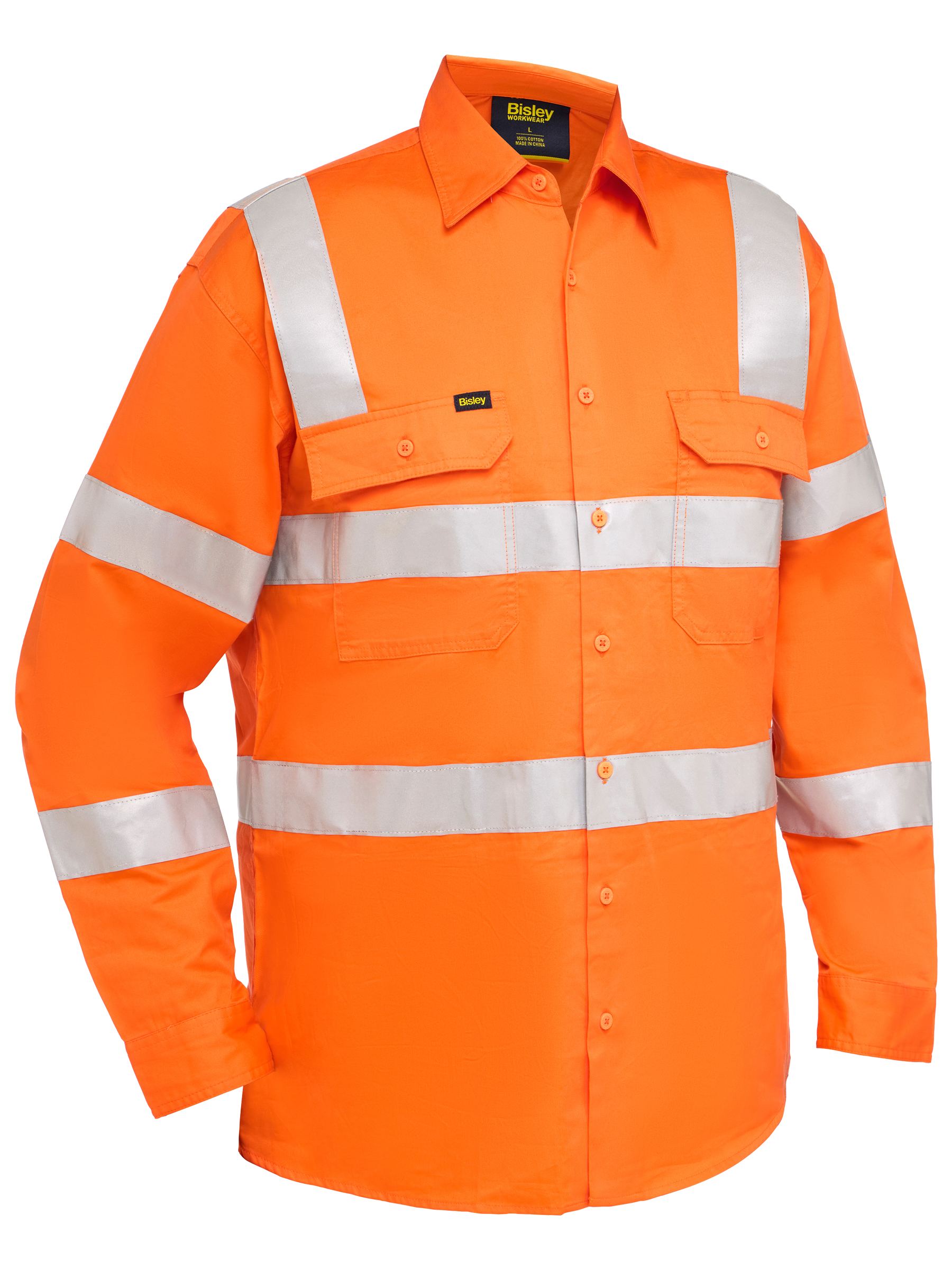 Bisley - Men's Taped Biomotion Cool Lightweight Hi Vis Shirt - BS6016T