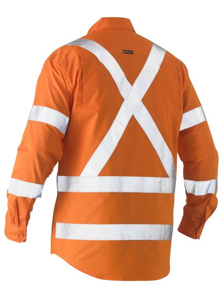 Bisley - Men's Recycle X Taped Hi Vis Drill Shirt - BS6266XT