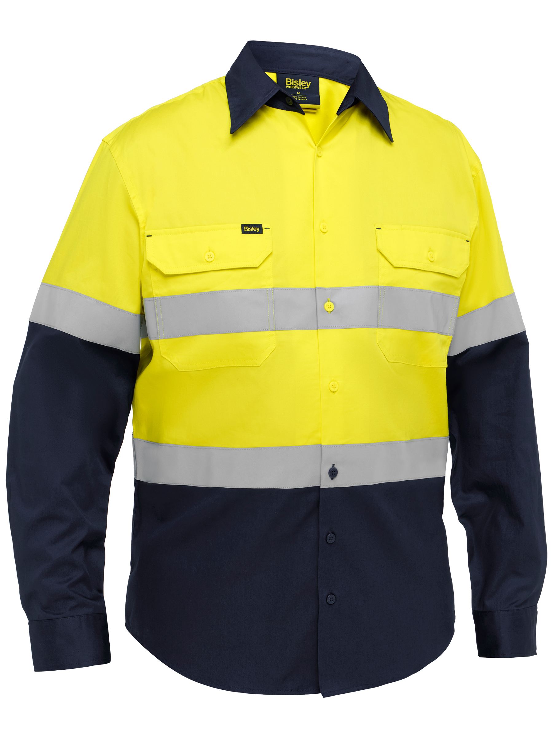 Bisley - Men's Industrial Taped Hi Vis Cool Lighweight Vented Shirt - BS6390T