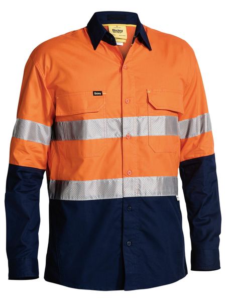 Bisley - Men's X Airflow™ Taped Hi Vis Ripstop Shirt - BS6415T