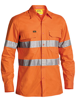 Bisley - Men's X Airflow™ Taped Hi Vis Ripstop Shirt - BS6416T