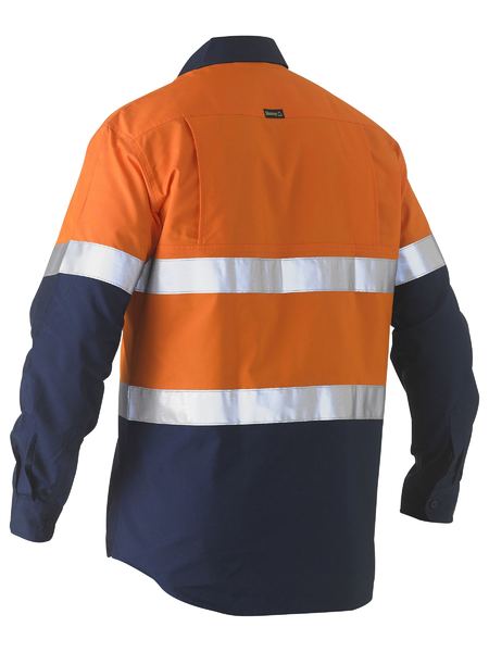 Bisley - Men's Recycle Taped Two Tone Hi Vis Drill Shirt - BS6996T