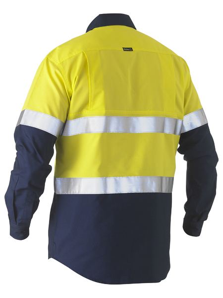 Bisley - Men's Recycle Taped Two Tone Hi Vis Drill Shirt - BS6996T