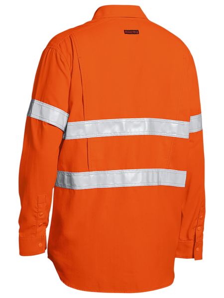 Bisley - Men's TenCate Tecasafe® Plus 480 Taped Hi Vis Lightweight FR Vented Shirt - BS8238T