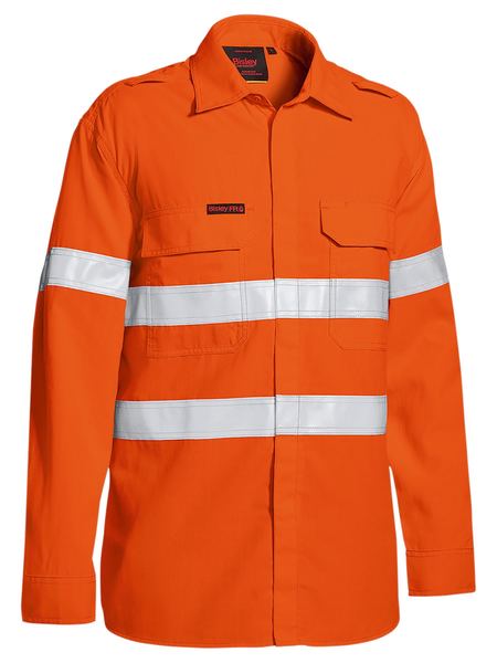 Bisley - Men's TenCate Tecasafe® Plus 480 Taped Hi Vis Lightweight FR Vented Shirt - BS8238T