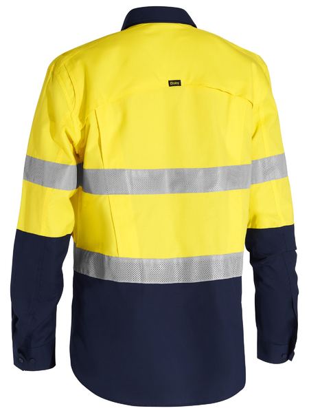 Bisley - Men's X Airflow™ Closed Front Taped Hi Vis Ripstop Shirt - BSC6415T