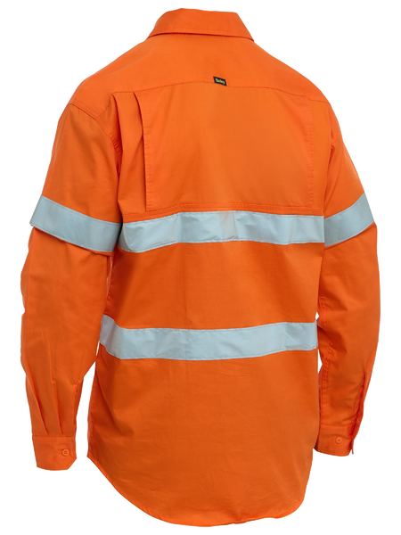 Bisley - Men's Taped Hi Vis Cool Lightweight Closed Front Shirt - BSC6897T