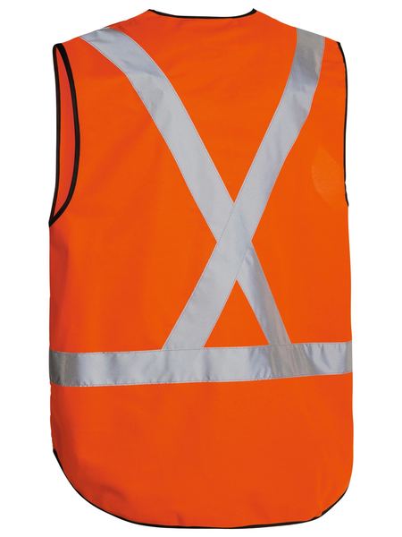 Bisley - Unisex Taped X Back Hi Vis Vest - BT0347