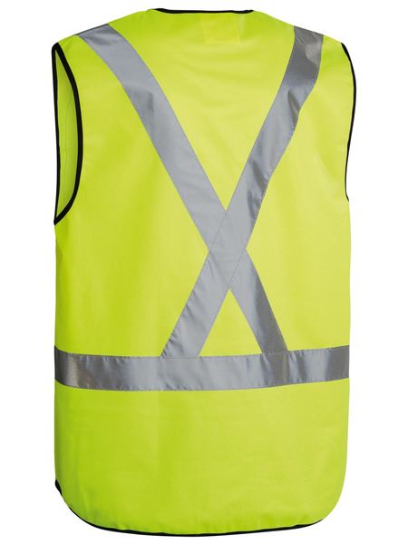 Bisley - Unisex Taped X Back Hi Vis Vest - BT0347