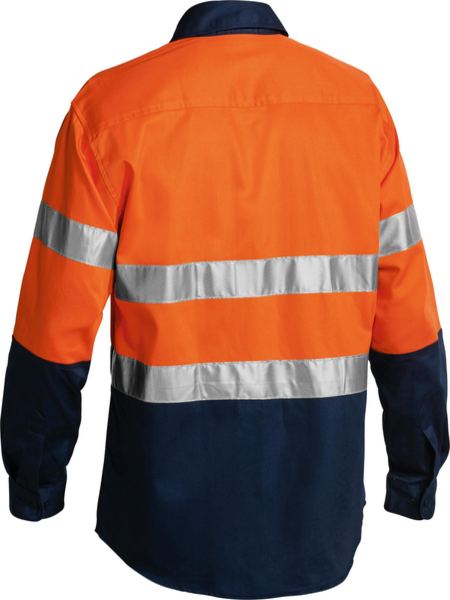 Bisley - Men's Taped Hi Vis Drill Shirt - BT6456