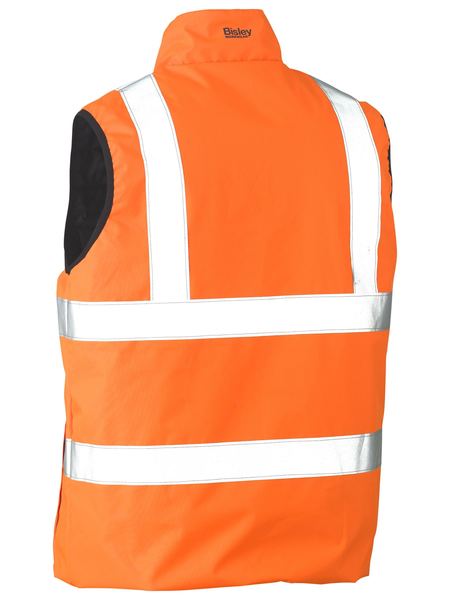 Bisley - Unisex Taped Hi Vis Reversible Puffer Vest - BV0330HT