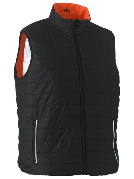 Bisley - Unisex Taped Hi Vis Reversible Puffer Vest - BV0330HT
