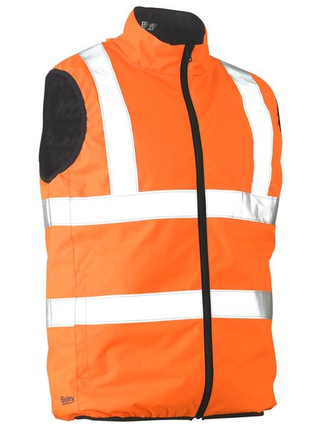 Bisley - Unisex Taped Hi Vis Reversible Puffer Vest - BV0330HT