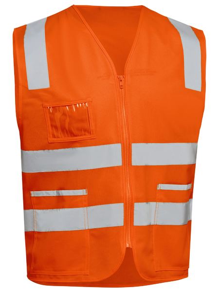 Bisley - Unisex Taped Hi Vis Safety Zip Vest - BV0341T