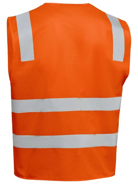 Bisley - Unisex Taped Hi Vis Safety Zip Vest - BV0341T