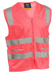 Bisley - Unisex Taped Hi Vis Safety Zip Vest - BV0341T