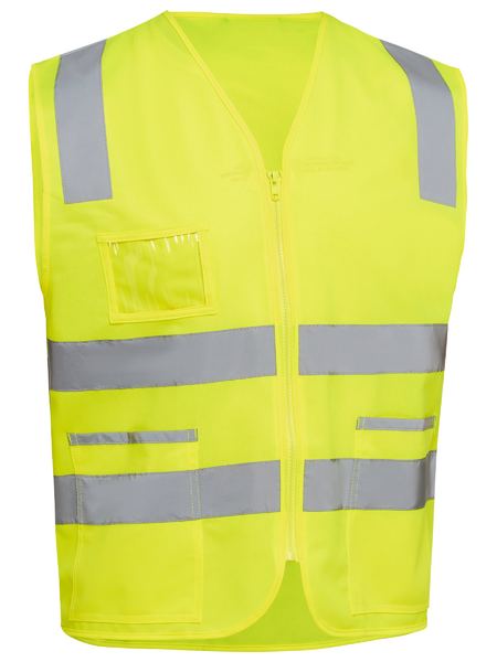 Bisley - Unisex Taped Hi Vis Safety Zip Vest - BV0341T