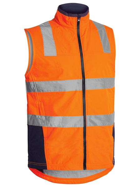 Bisley - Unisex Taped Hi Vis Soft Shell Vest - BV0348T