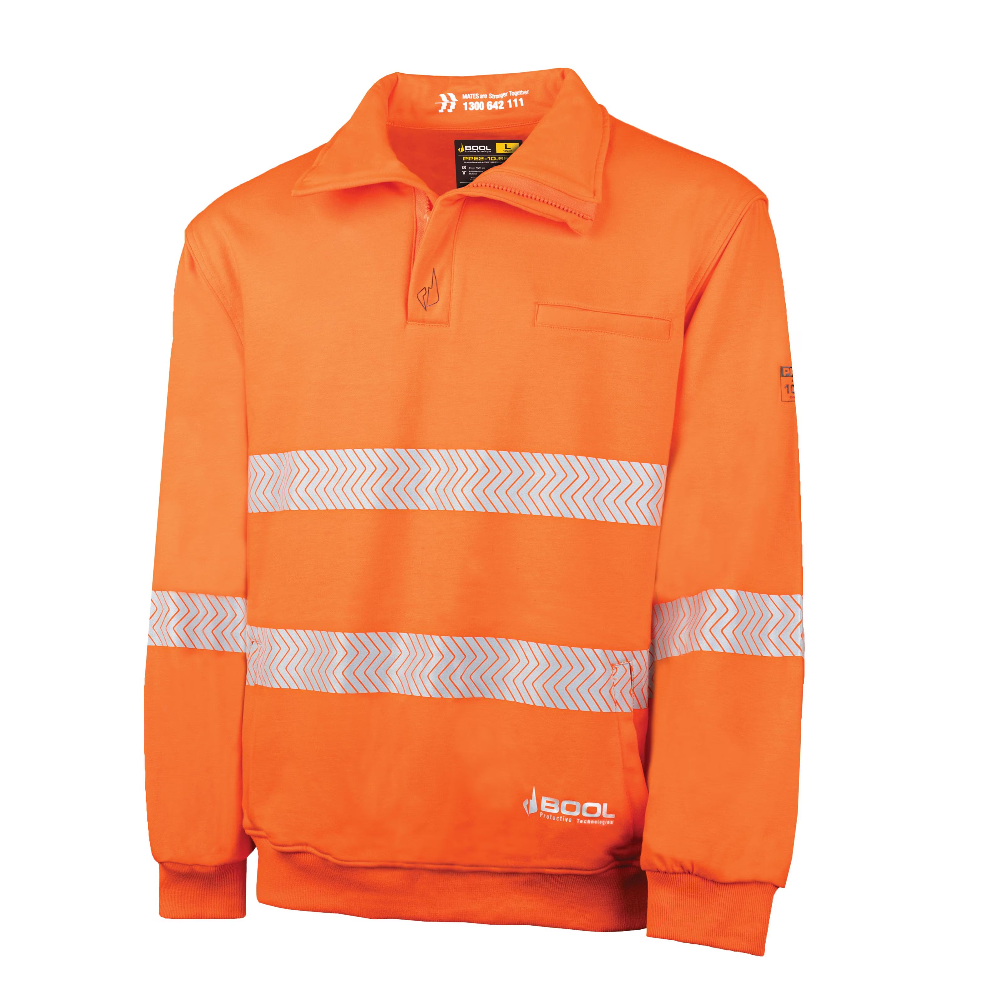 Bool PT - PPE2 FR Water Repellent Fleece Jumper with Segmented FR Reflective Tape - BW1350T1