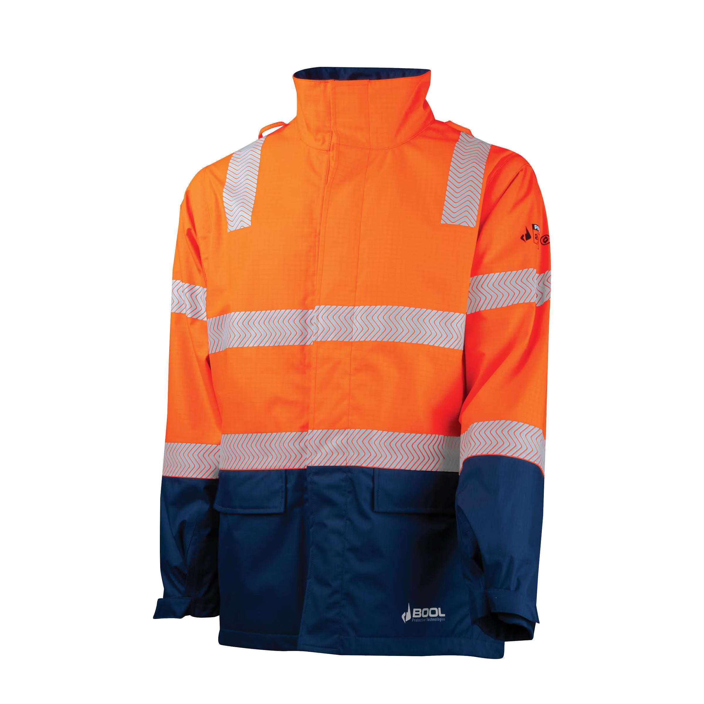 Bool PT - FR PPE3 Hi-Vis Parka with Zip-Off Sleeves and Segmented FR Tape - BW2340T4
