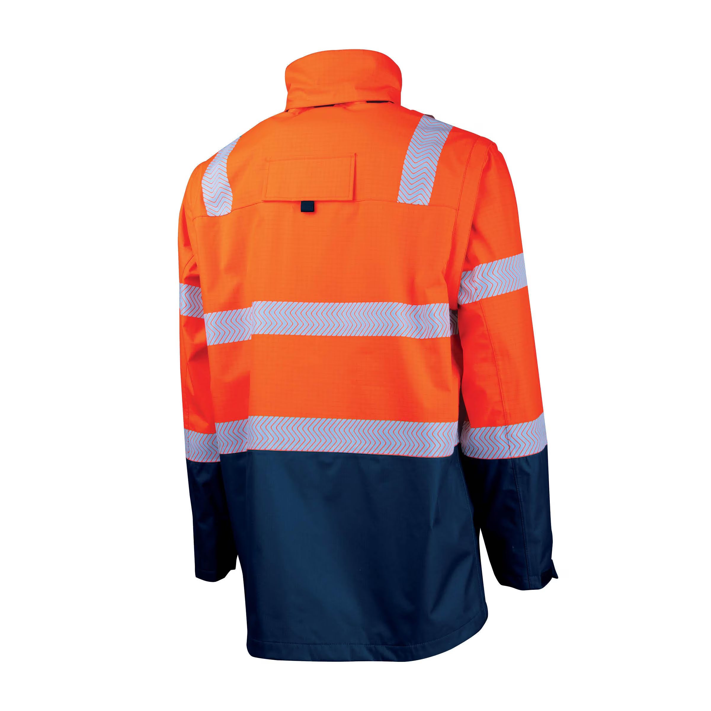 Bool PT - FR PPE3 Hi-Vis Parka with Zip-Off Sleeves and Segmented FR Tape - BW2340T4