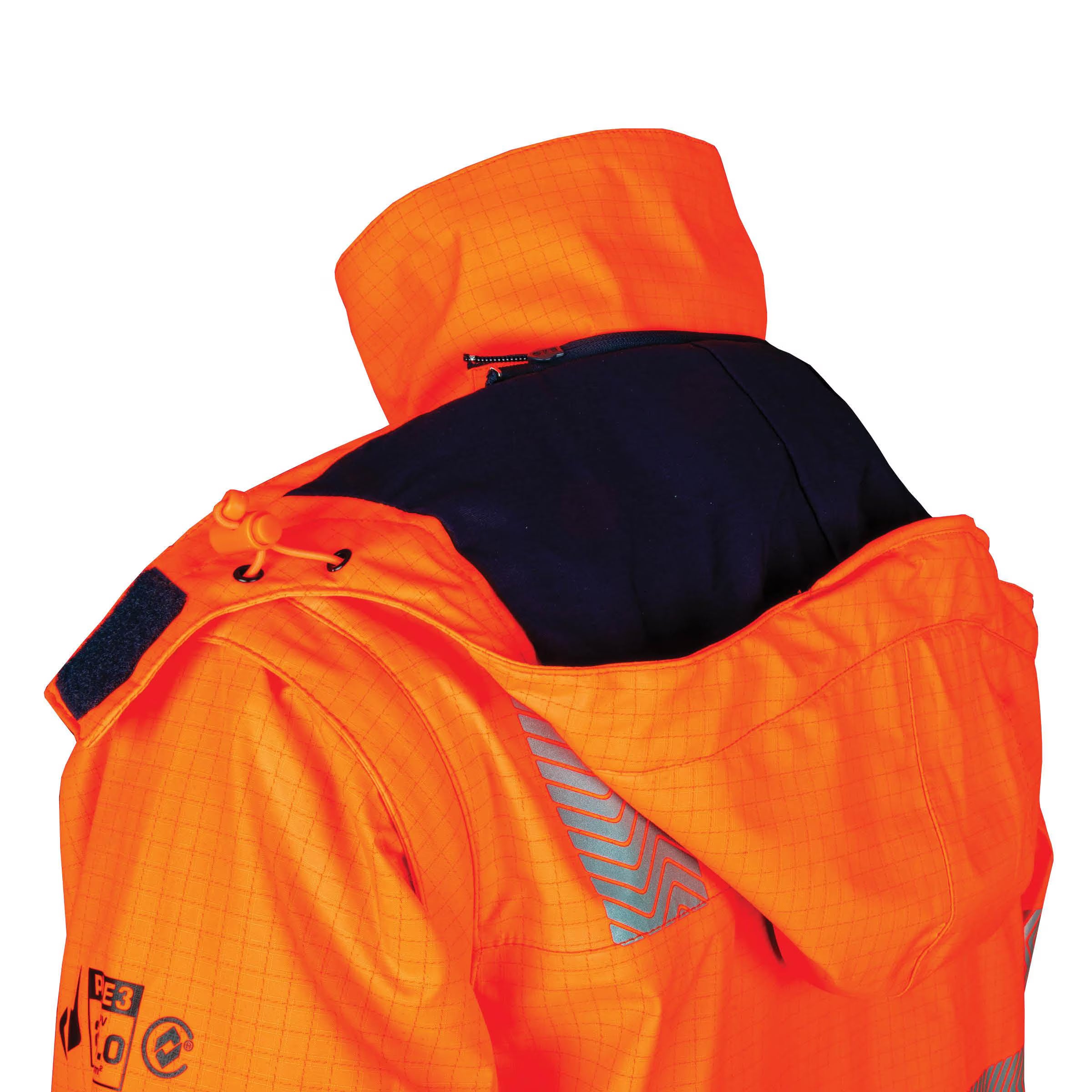 Bool PT - FR PPE3 Hi-Vis Parka with Zip-Off Sleeves and Segmented FR Tape - BW2340T4
