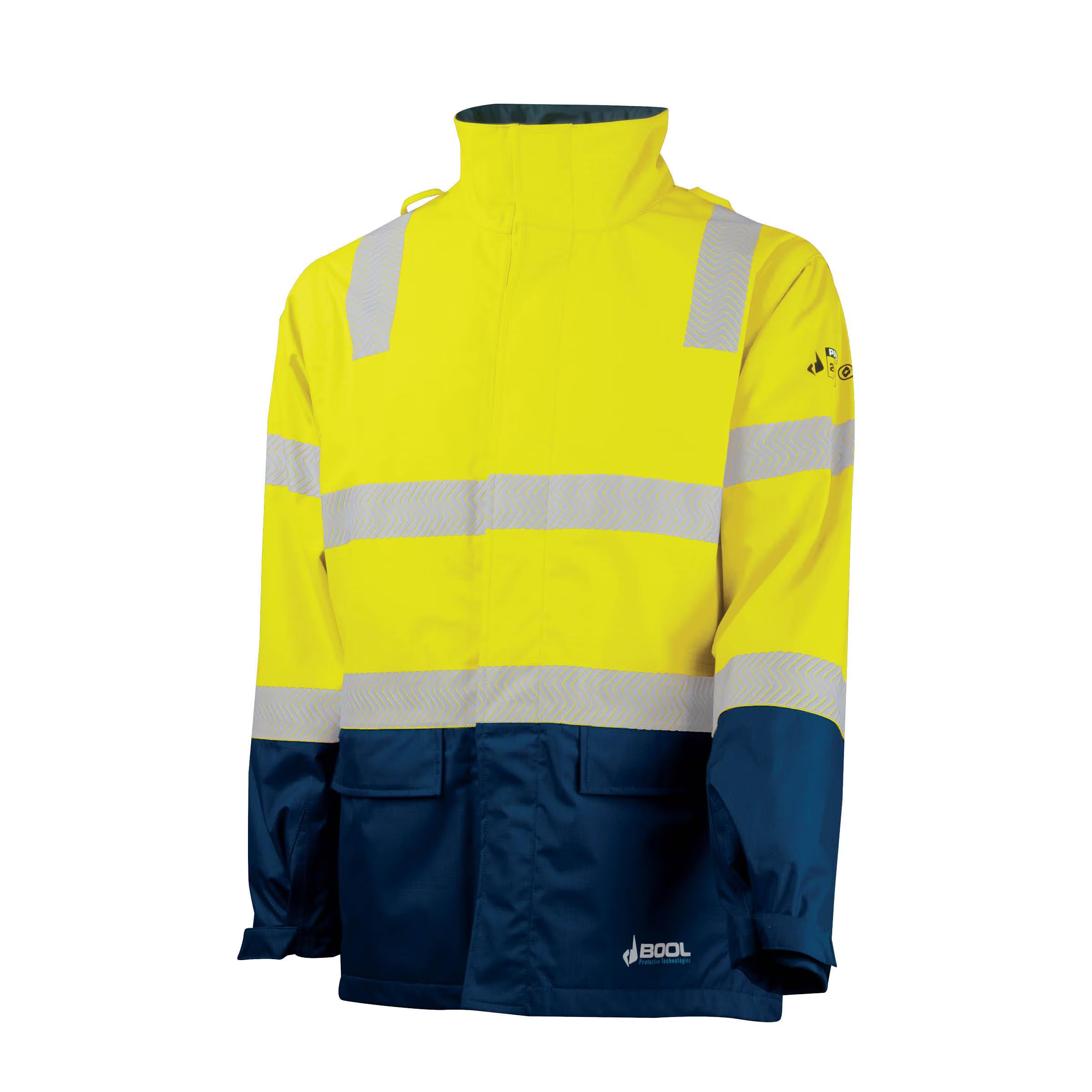 Bool PT - FR PPE3 Hi-Vis Parka with Zip-Off Sleeves and Segmented FR Tape - BW2340T4