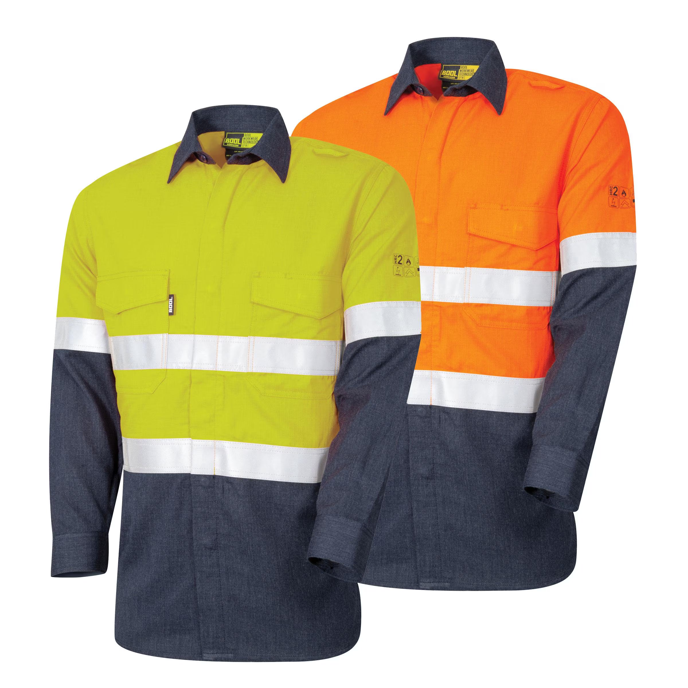 Bool PT - Lightweight PPE2 Two Tone FR Shirt with Loxy Reflective Tape - BW2590T1