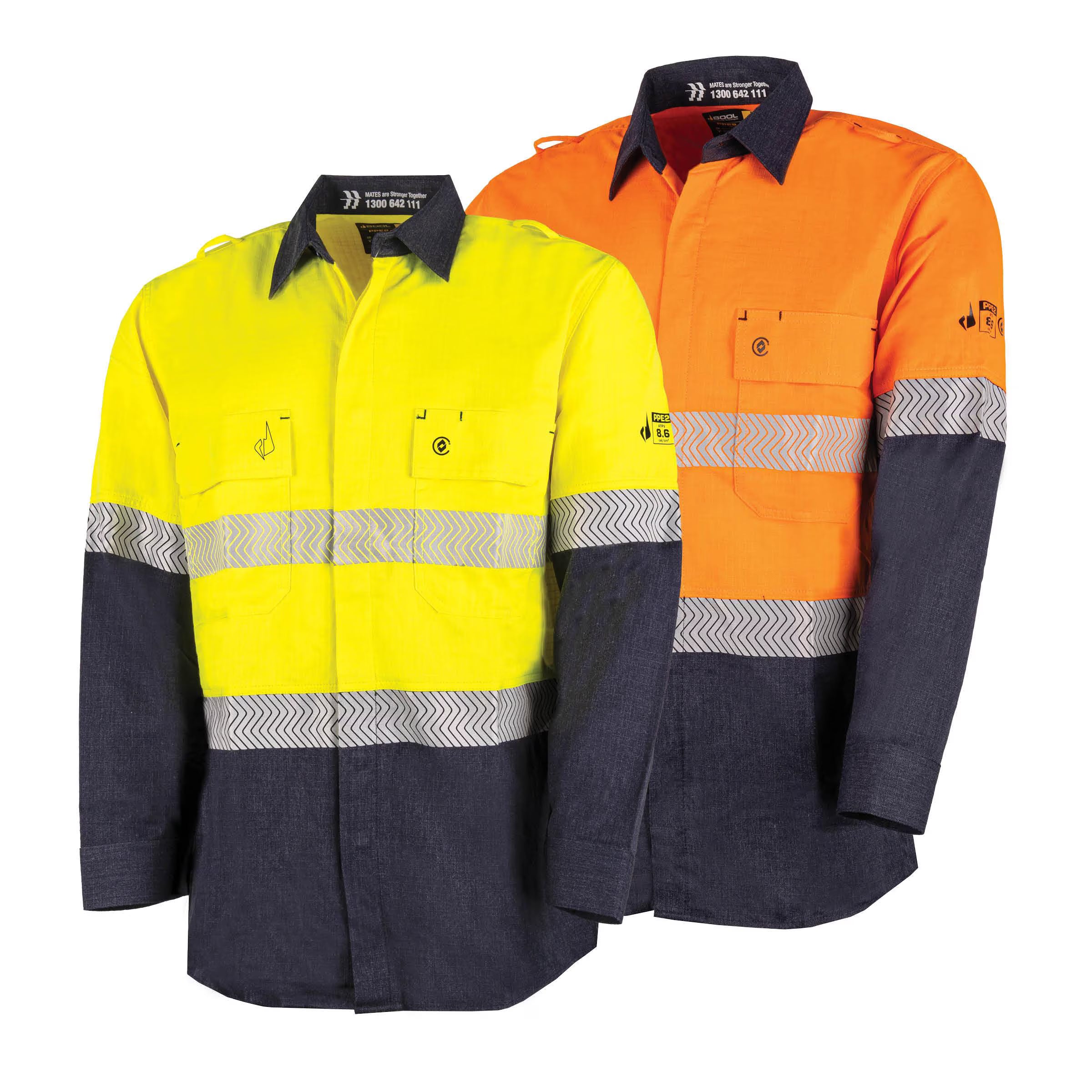 Bool PT - Ultra-lightweight PPE2 Two Tone FR Shirt with Segmented FR Reflective Tape - BW2595T1