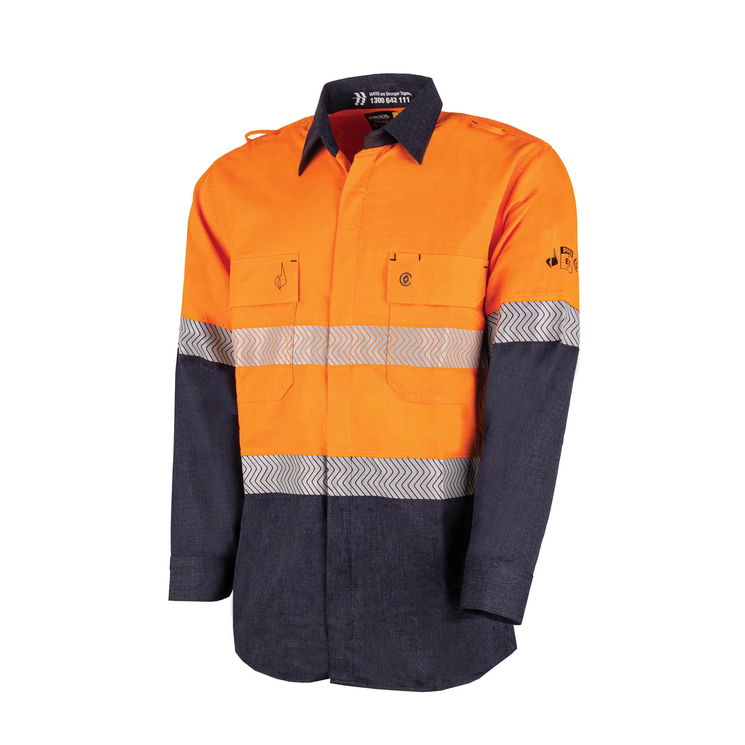 Bool PT - Ultra-lightweight PPE2 Two Tone FR Shirt with Segmented FR Reflective Tape - BW2595T1