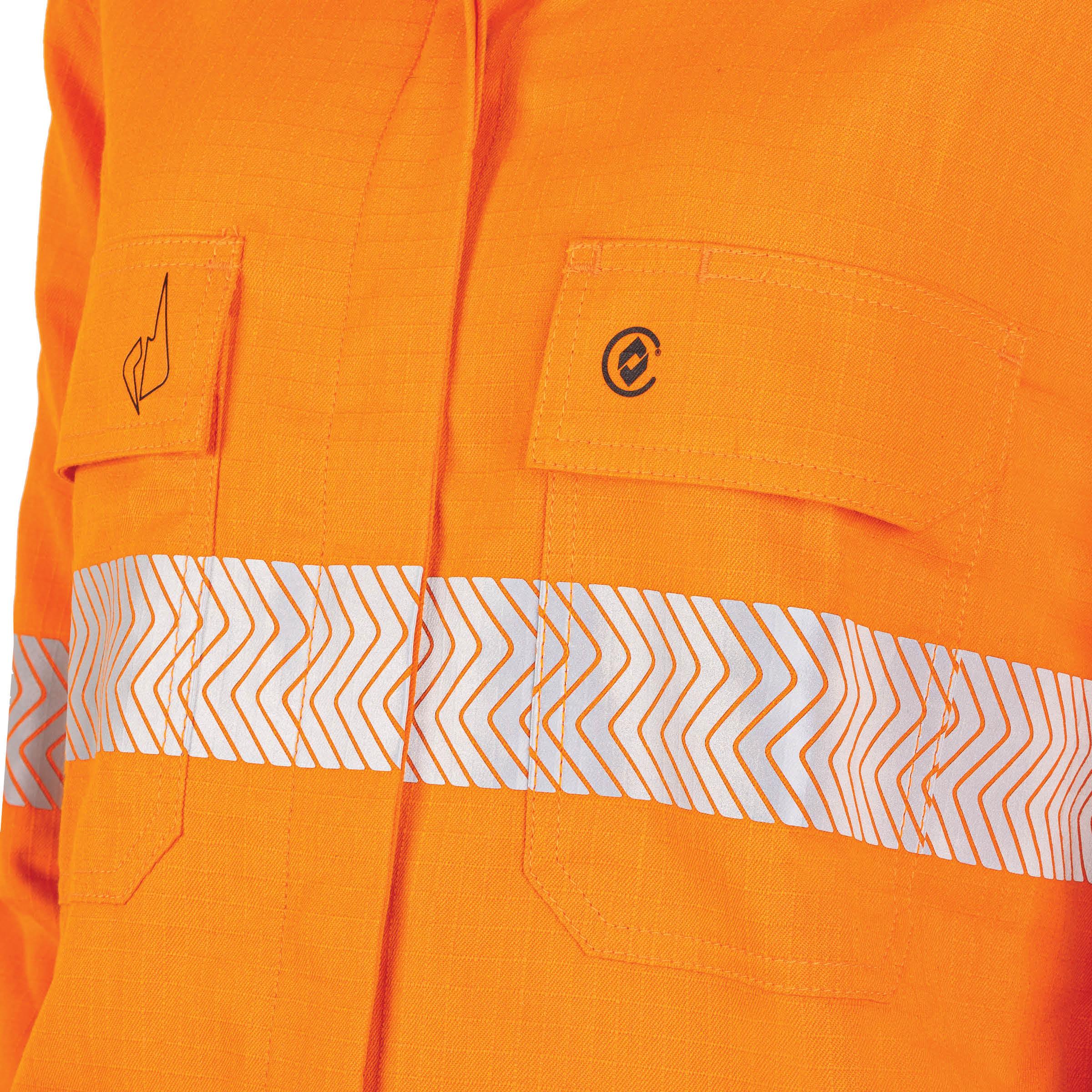Bool PT - Womens Ultra-lightweight PPE2 FR Shirt with Segmented FR Reflective Tape - BWW1595T1