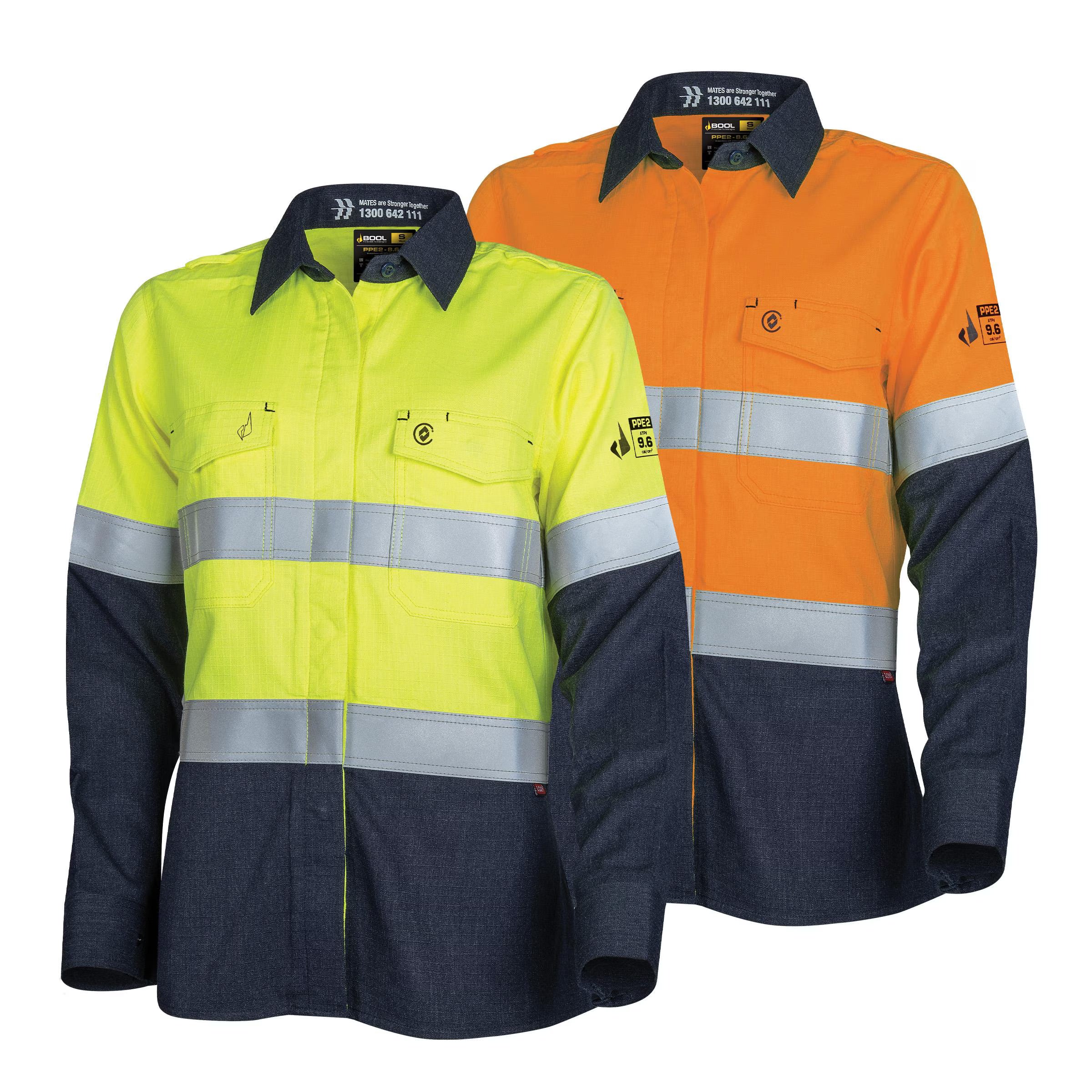 Bool PT - Womens Lightweight PPE2 FR Shirt with Loxy Reflective Tape - BWW2590T1