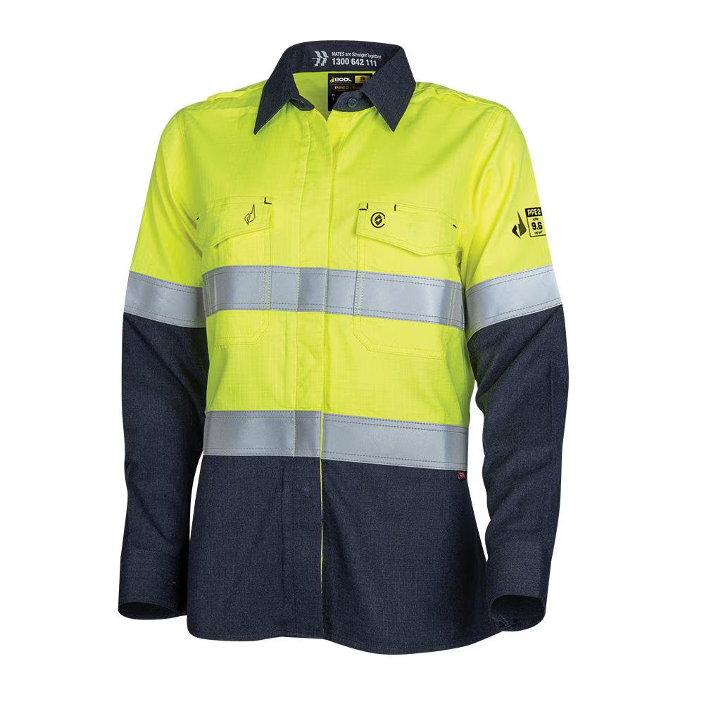 Bool PT - Womens Lightweight PPE2 FR Shirt with Loxy Reflective Tape - BWW2590T1