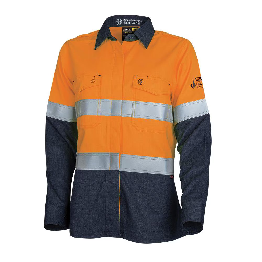 Bool PT - Womens Lightweight PPE2 FR Shirt with Loxy Reflective Tape - BWW2590T1
