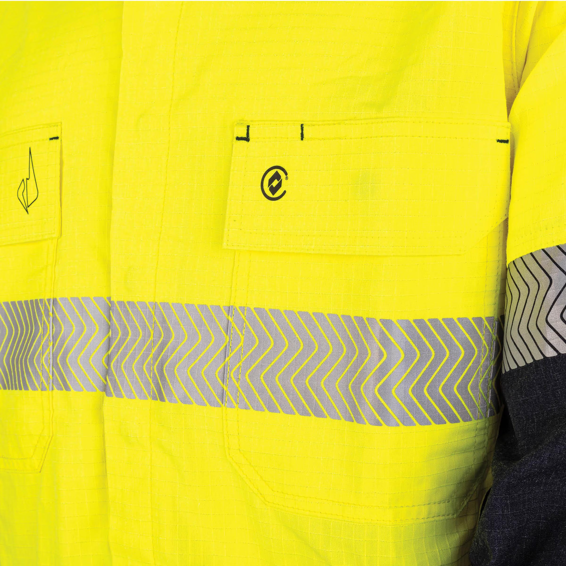 Bool PT - Womens Ultra-lightweight PPE2 Two Tone FR Shirt with Segmented FR Reflective Tape - BWW2595T1