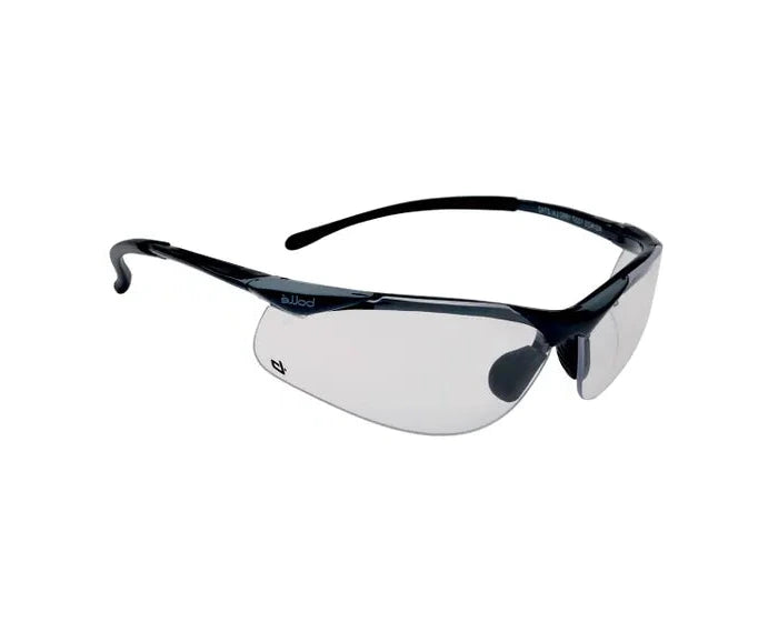 Bollé Contour Safety Glasses - Dark Gun Frame PLATINUM AS/AF