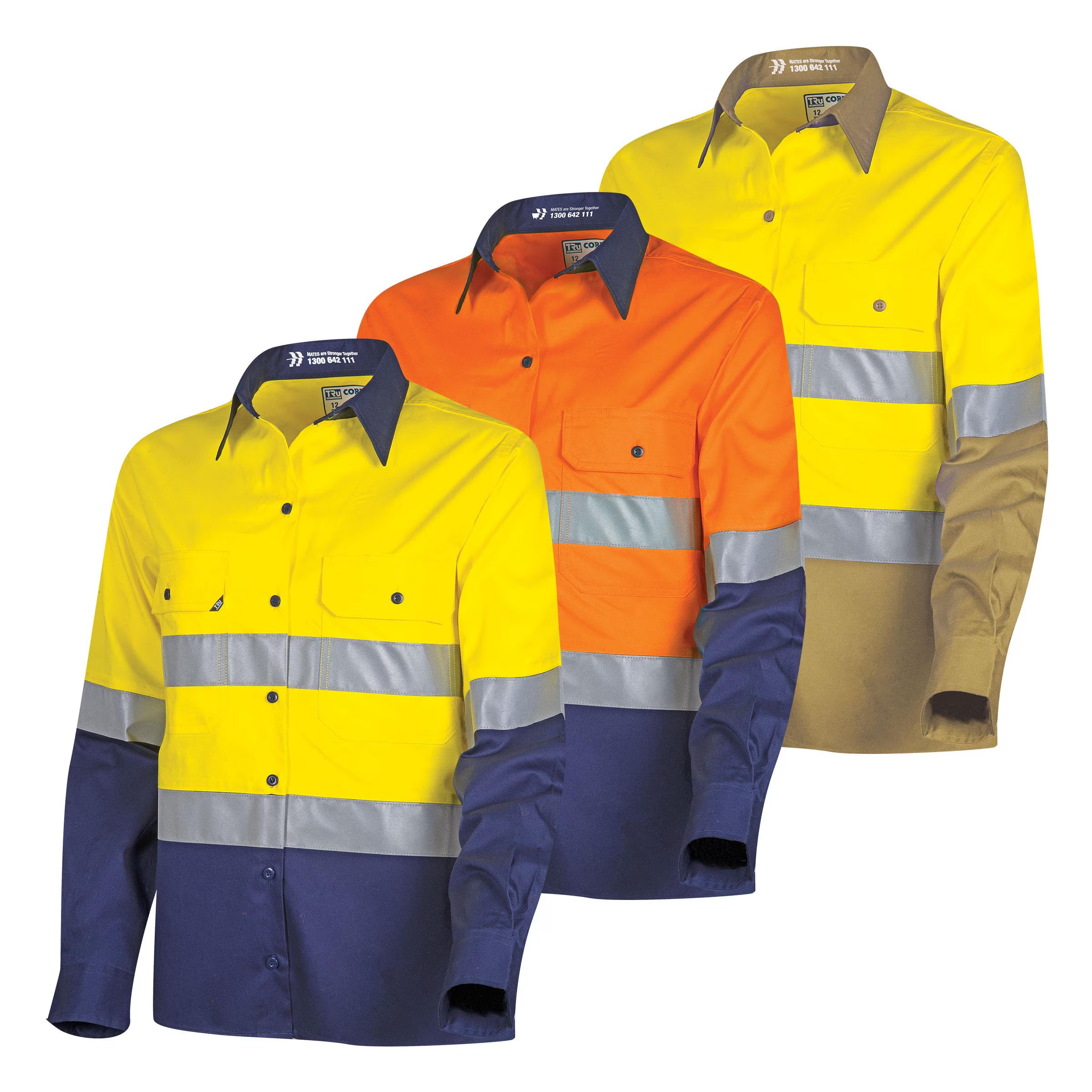 TRu - Lightweight Womens Hi-Vis Shirt with Reflective Tape - CSW2000T3