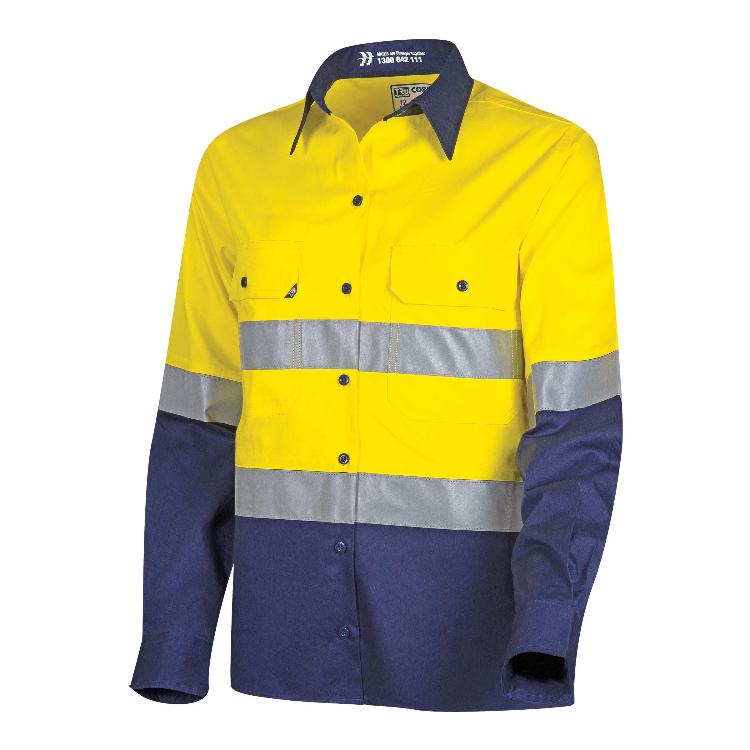 TRu - Lightweight Womens Hi-Vis Shirt with Reflective Tape - CSW2000T3