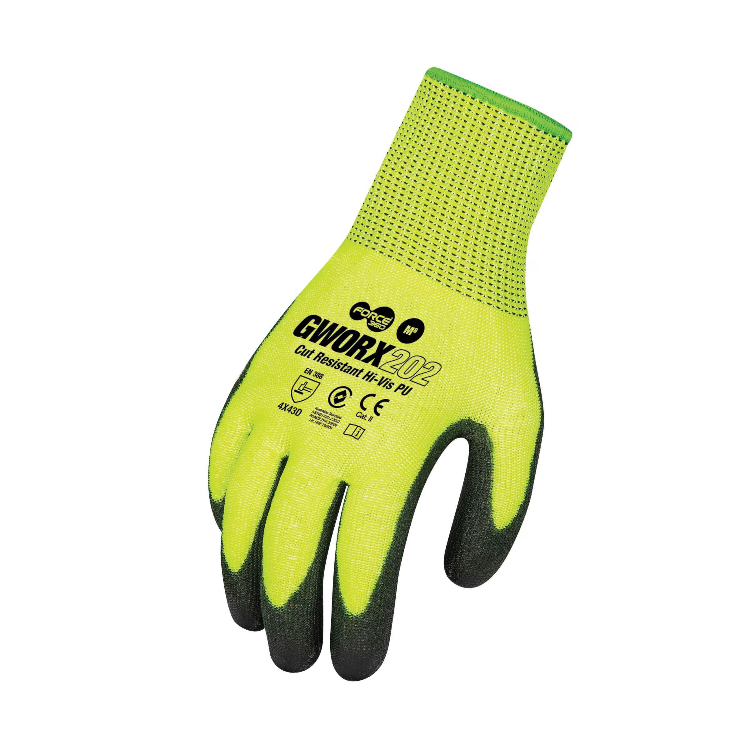 Cut 5 PU Hi-Vis Glove - GWORX202