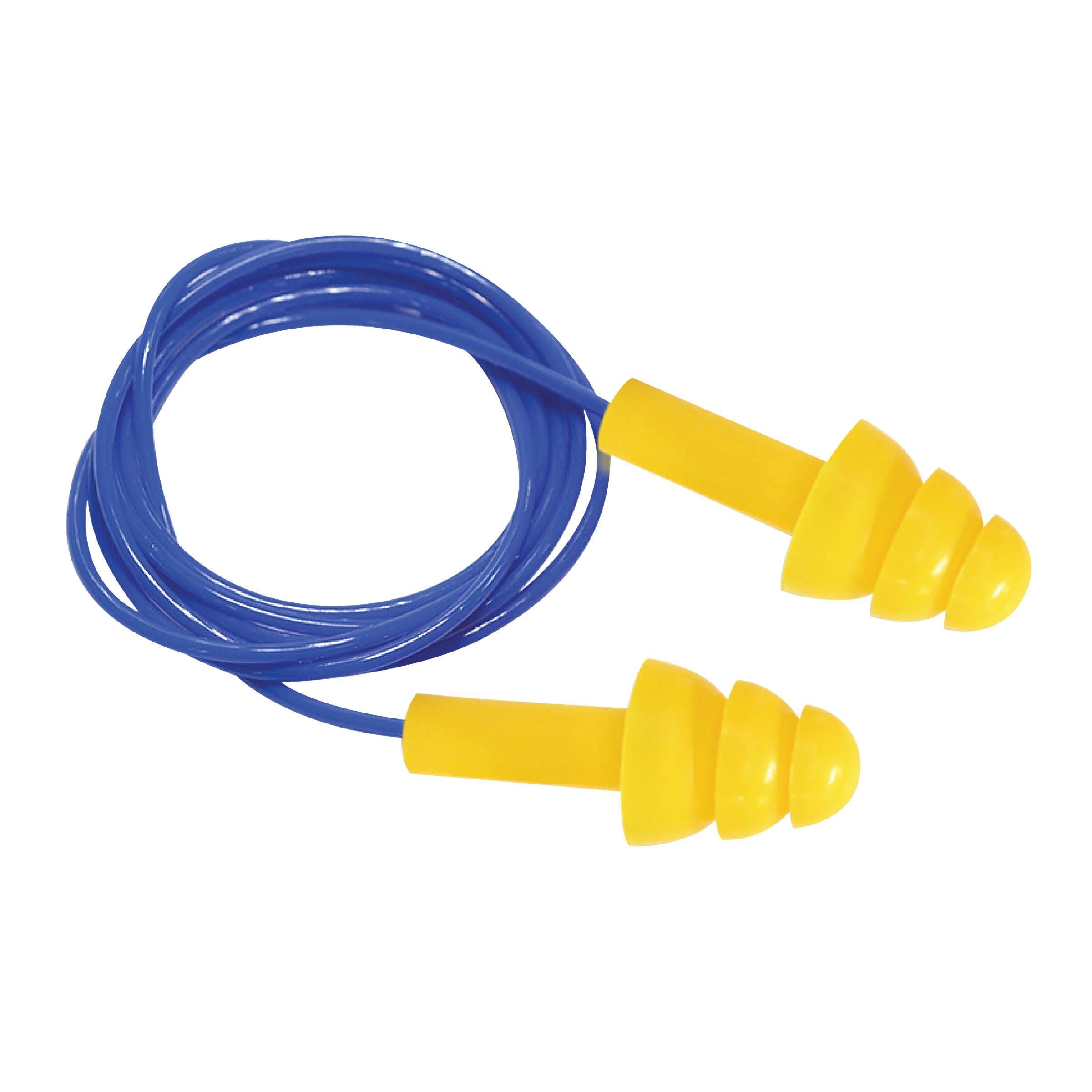 Silicone Corded Reusable Earplug (100 pairs) - HWRX991
