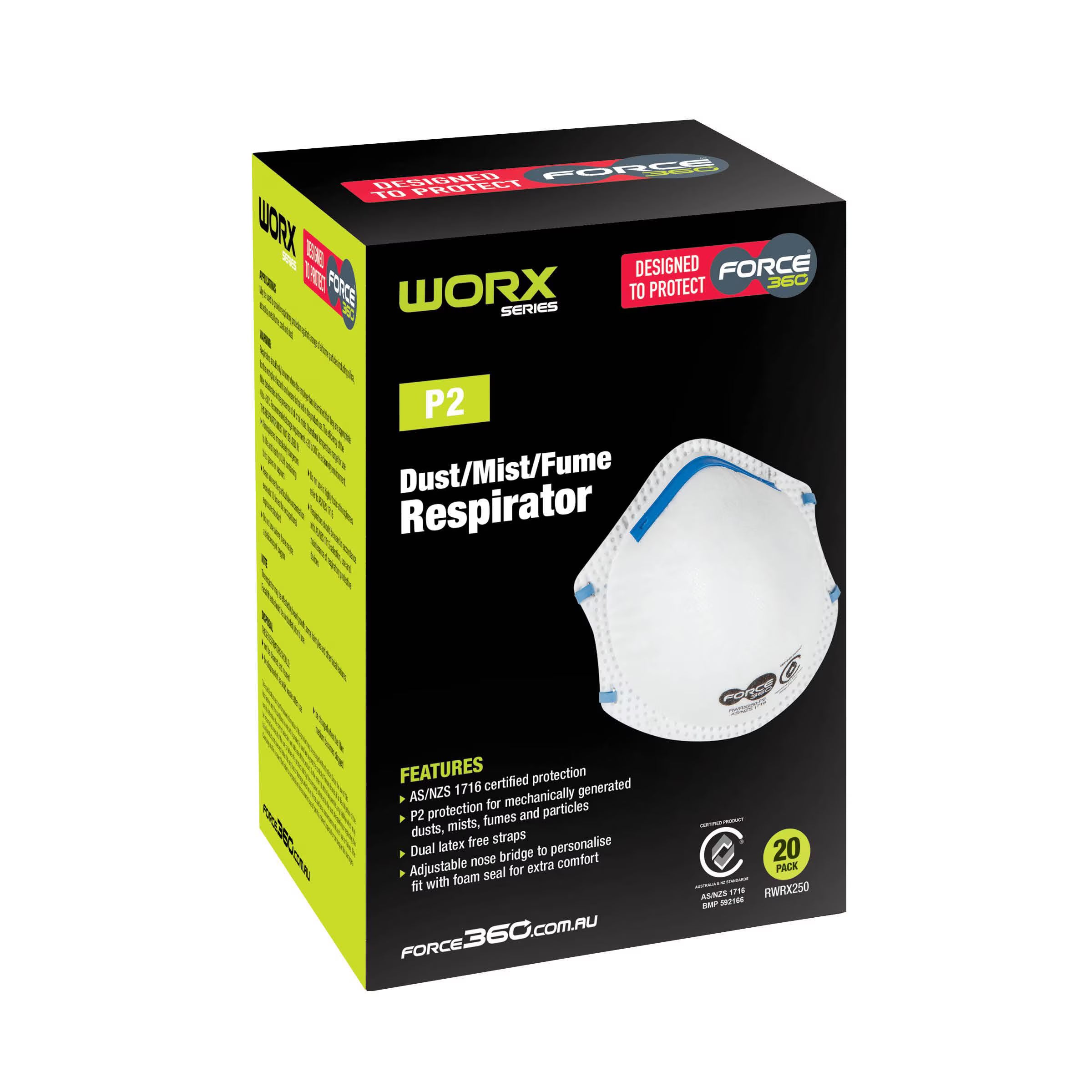 P2 Disposable Respirator (20 pack) - RWRX250