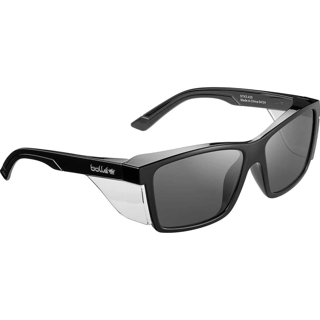 Bollé STKS 420 - Platinum (AS/AF) - Black Gloss PC Temples/Frame