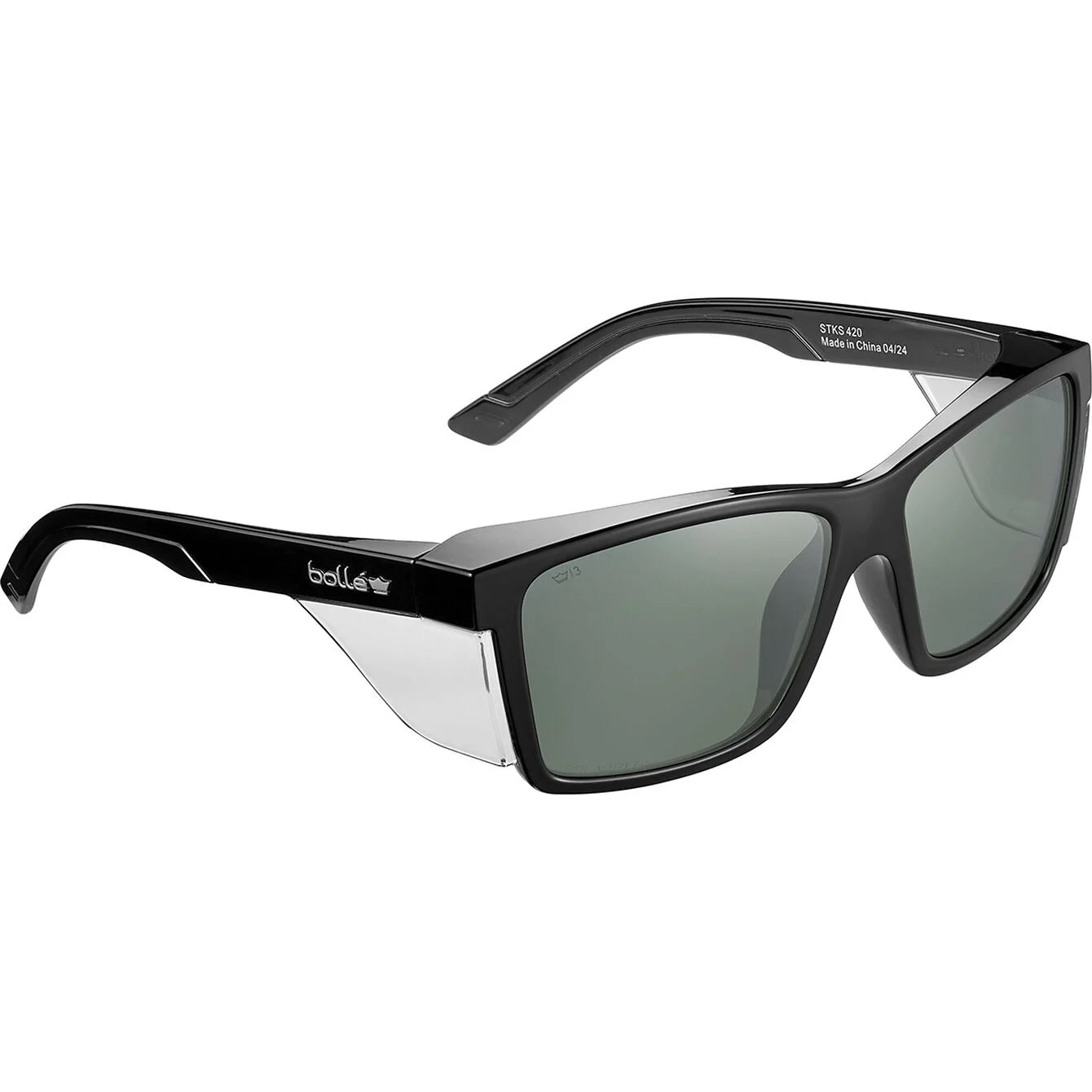 Bollé STKS 420 - Platinum (AS/AF) - Black Gloss PC Temples/Frame