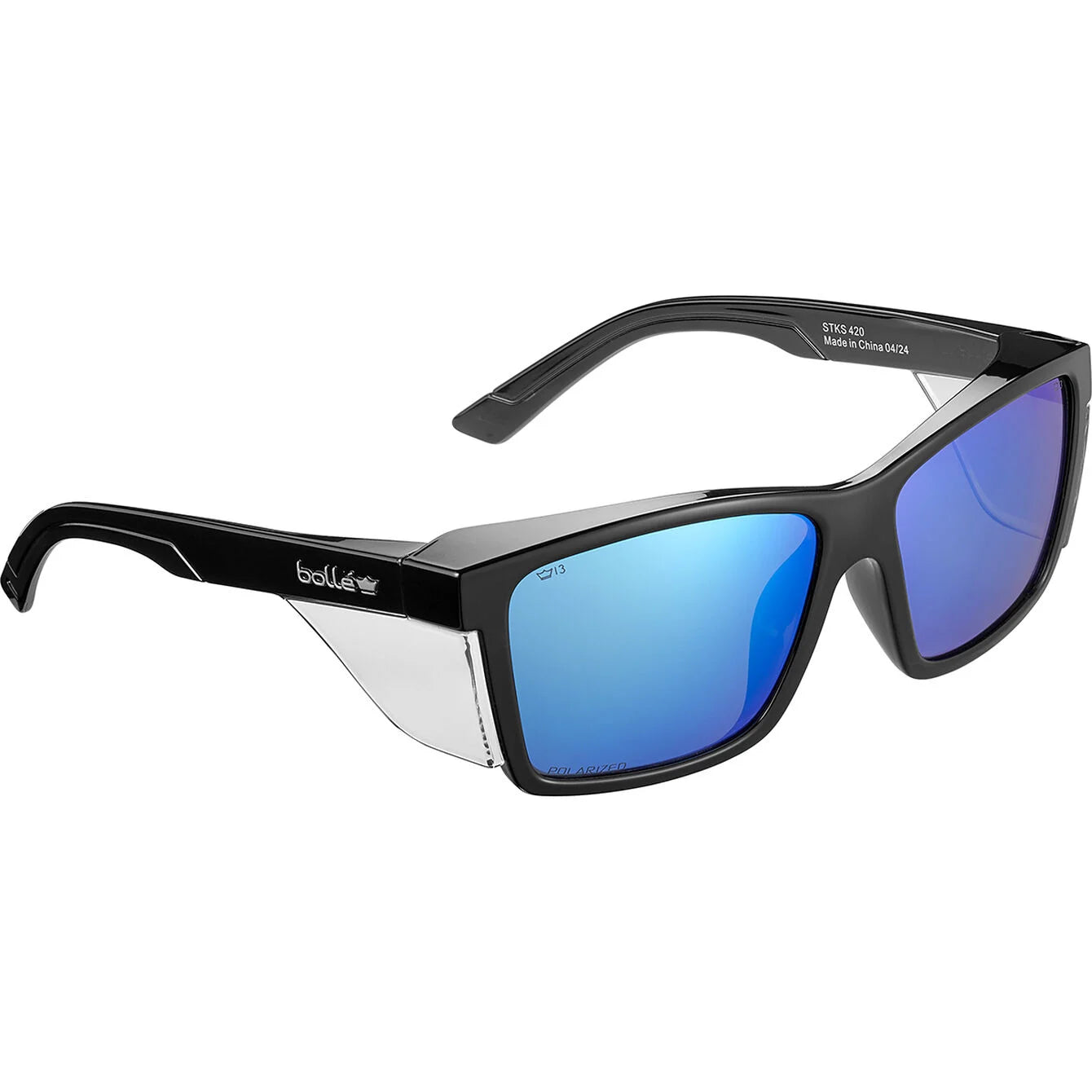 Bollé STKS 420 - Platinum (AS/AF) - Black Gloss PC Temples/Frame