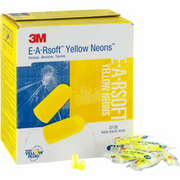 3M™ E-A-Rsoft™ Yellow Neons™ Earplug 312-1250, Uncorded, Poly Bag