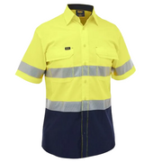 Bisley - Men's X Airflow™ Hi Vis Taped Stretch Ripstop Shirt - BS1491T