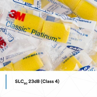 3M™ E-A-R™ Classic™ Platinum™ Earplugs 310-4003, Uncorded, Poly Bag, Box/200
