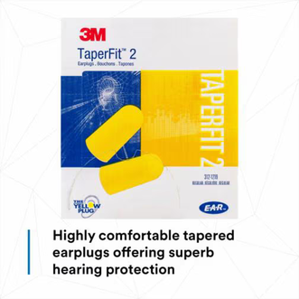 3M™ E-A-R™ TaperFit™ 2 Earplugs 312-1219, Uncorded, Poly Bag, Regular Size,Box/200